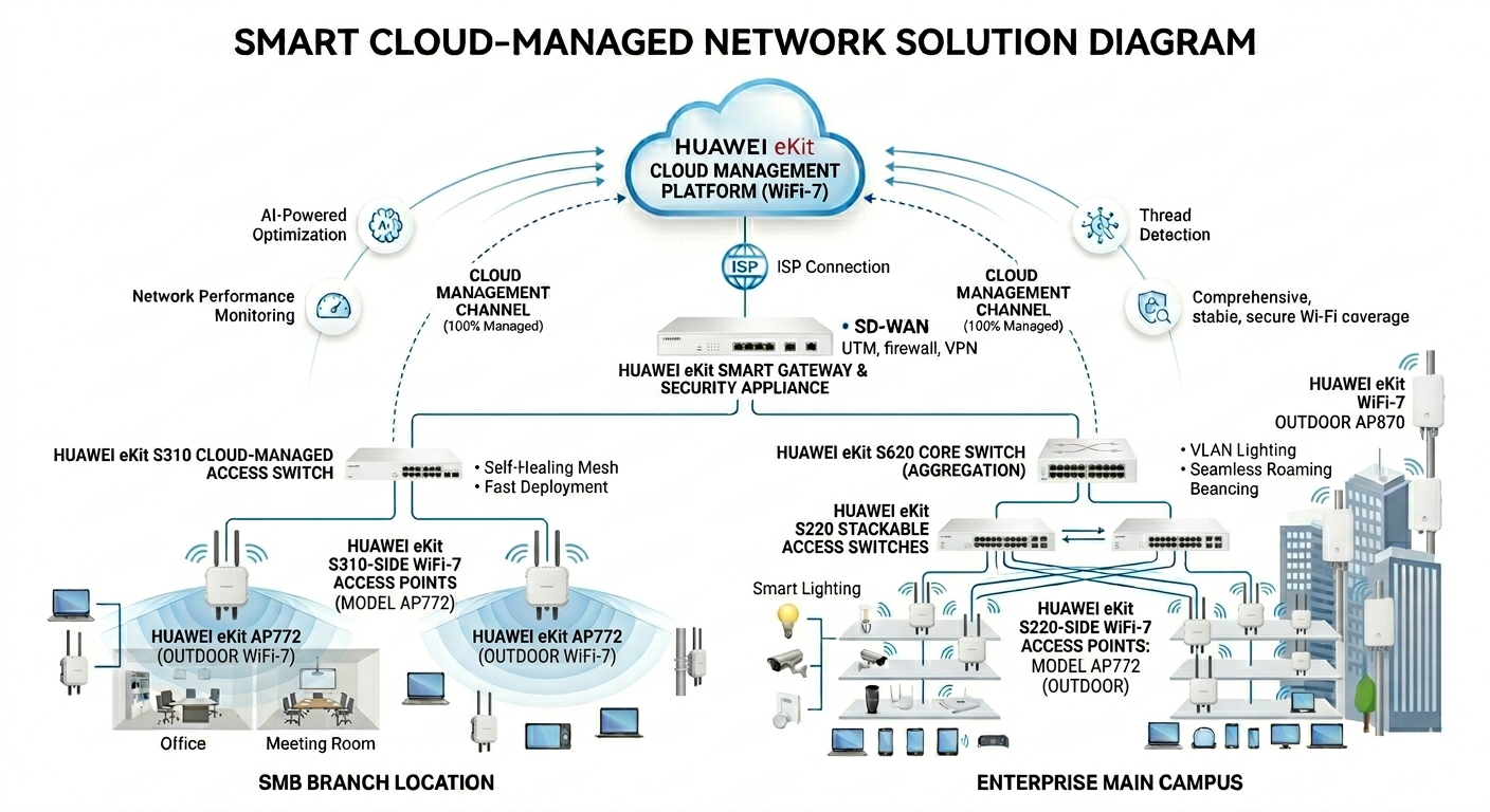Huawei eKit Network Diagram